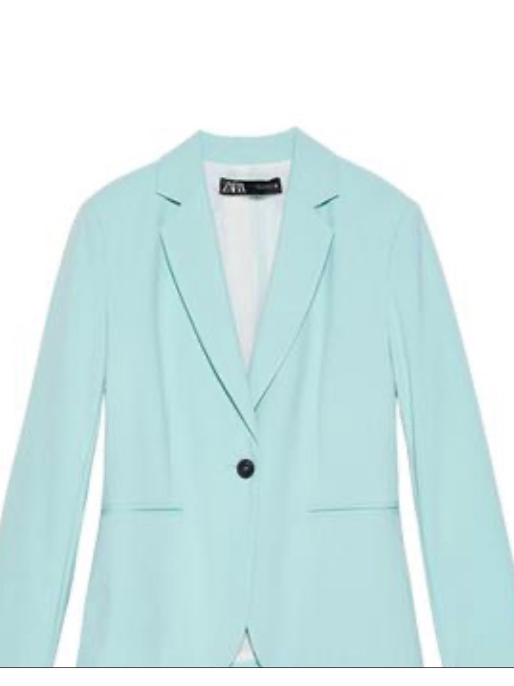 Zara Women’s Mint Single-Button Blazer